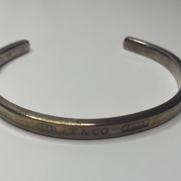 Authentic Tiffany & Co. Tiffany 1837™ Sterling Silver Narrow Cuff - Picture 5 of 7